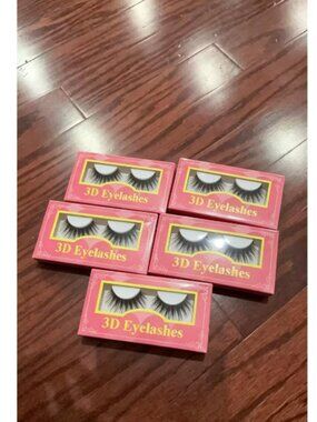 5PCS Fluffy 3D Volume False Eyelashes Reusable Natural Fake Lashes